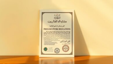 وثيقه العمل الحر